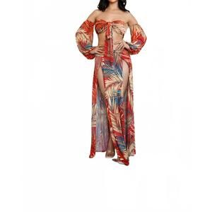 NEW LITTLE SECRET OF MINE women's high waisted skirt set in multi